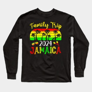 Family Trip Jamaica 2024 Summer Vacation Beach Long Sleeve T-Shirt